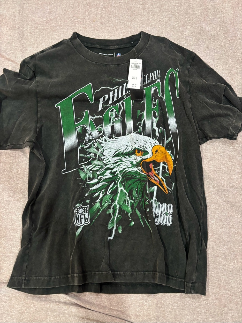 Philadelphia Eagles Kids Black Graphic Tee - NFL Team Shirt